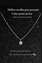 Carregar imagem no visualizador da galeria, Colar Ponto de Luz Branco 40 cm e 45 cm