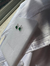 Carregar imagem no visualizador da galeria, Brinco Esmeralda P. de Luz Duplo
