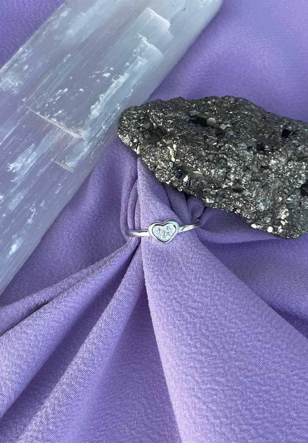 Anel Mini Coração Crav.