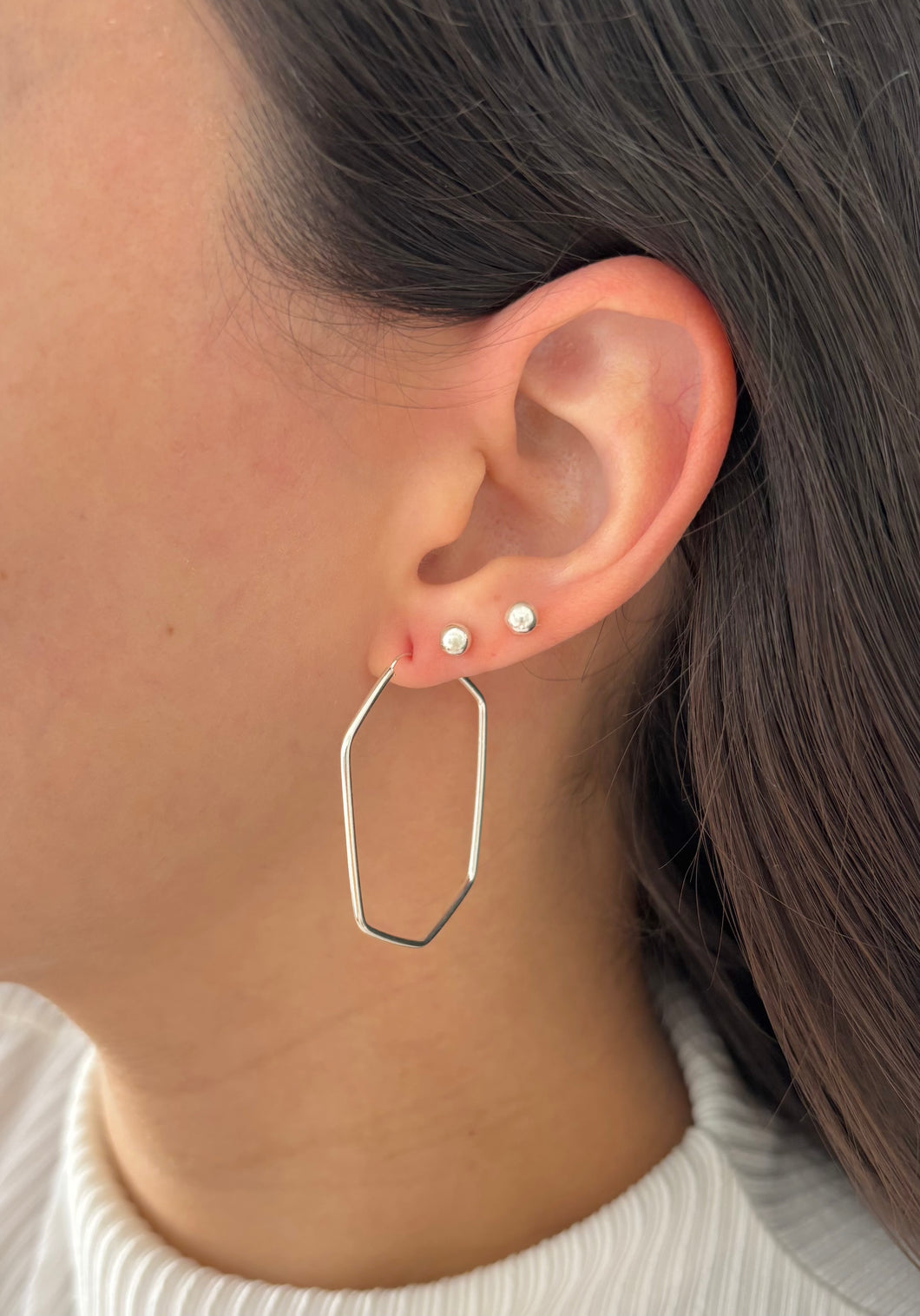 Argola Hexagonal 40 mm