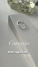 Carregar imagem no visualizador da galeria, Anel corações regulável
