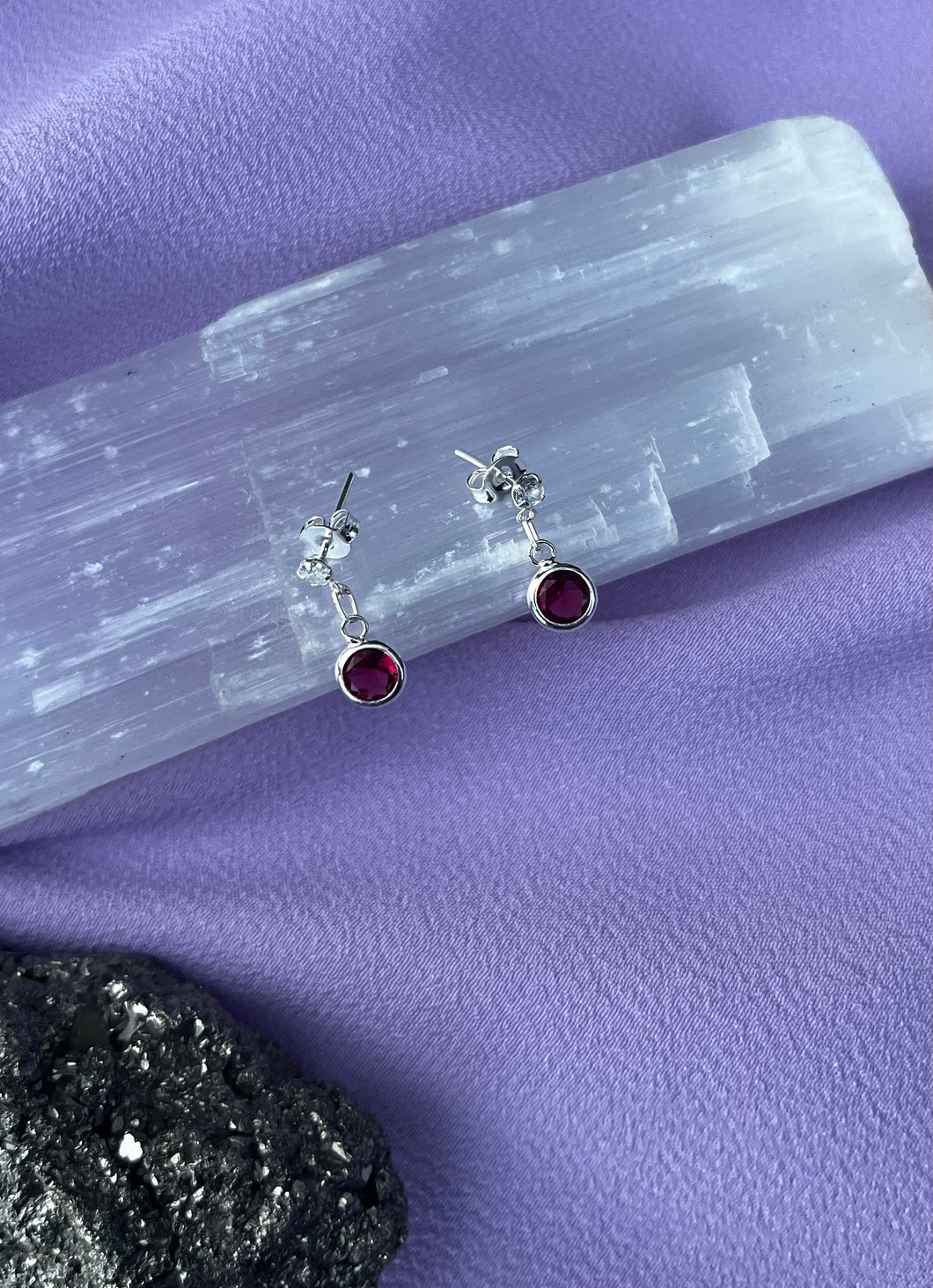 Brinco P. de Luz Duplo Turmalina Rosa