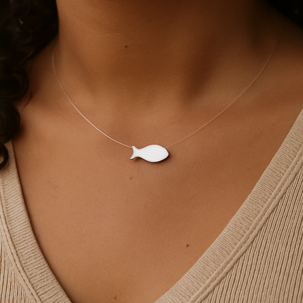 Choker Peixinho Madre Perola