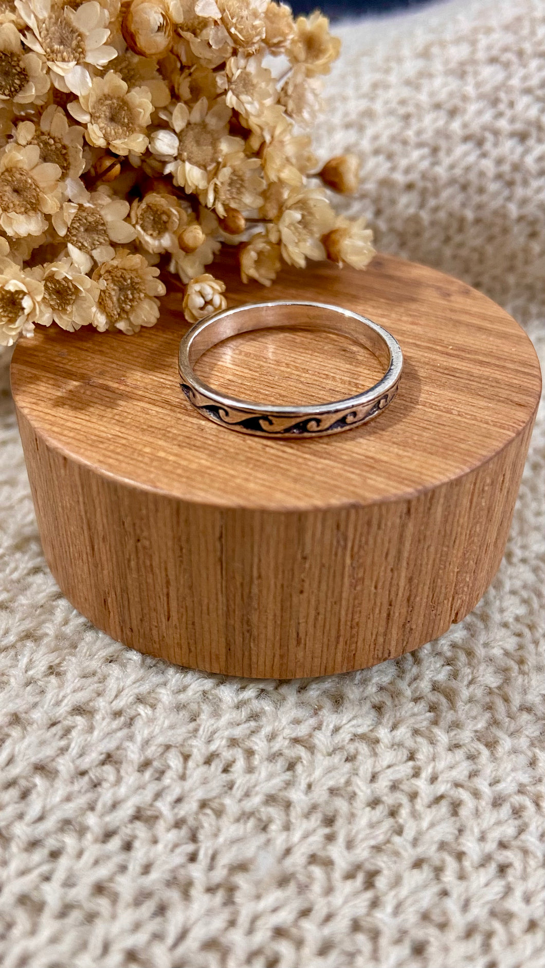 Anel Onda Modelo Indiano