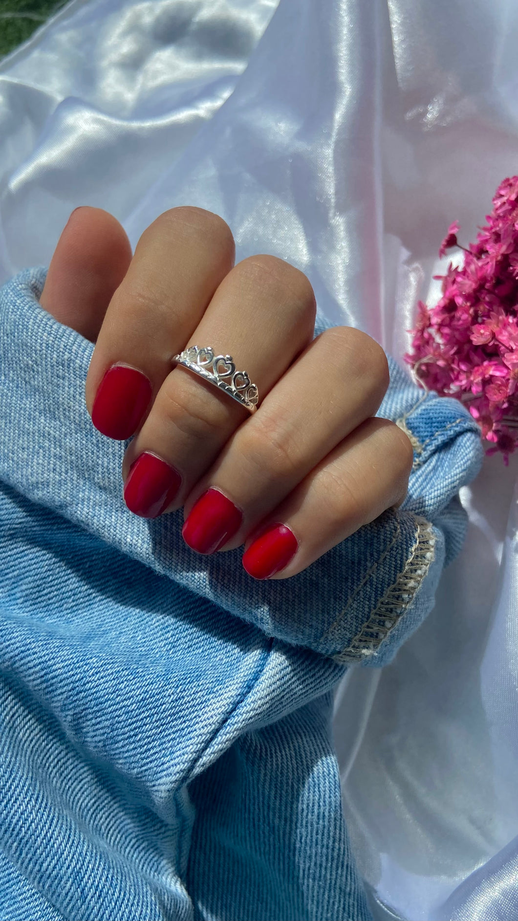 Anel Falange Coroa/Corações